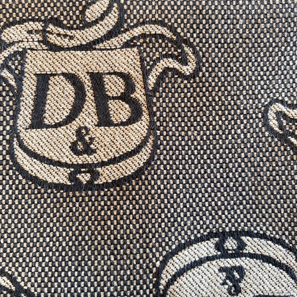 Dooney And Bourke Key Chain Coin Purse Navy Blue Grey card Holder - Picture 2 of 5